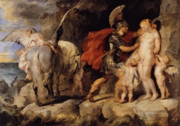  liberando Pintura - Perseo liberando a Andrómeda Peter Paul Rubens